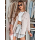 Women's light grey mini skirt Falbela CY0496 - For women Women's light grey mini skirt Falbela CY0496