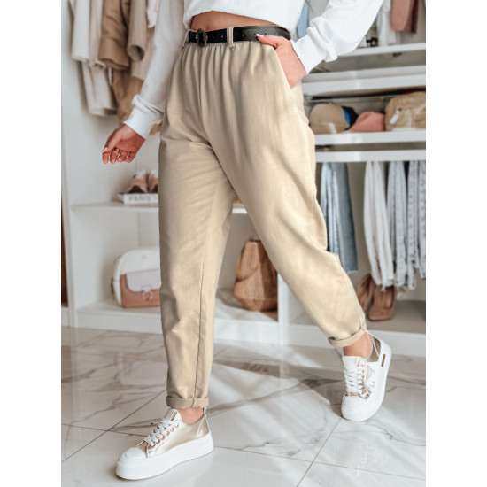 Women's brown trousers with belt Thailand UY2549 - Jeans and Trousers Women's brown trousers with belt Thailand UY2549