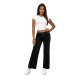 Women's black wide velvet trousers Metal JS/92K519/3 - Jeans and Trousers Women's black wide velvet trousers Metal JS/92K519/3