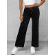 Women's black wide velvet trousers Metal JS/92K519/3 - Jeans and Trousers Women's black wide velvet trousers Metal JS/92K519/3