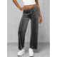 Women's black wide velvet trousers Metal JS/92K519/3 - Jeans and Trousers Women's black wide velvet trousers Metal JS/92K519/3