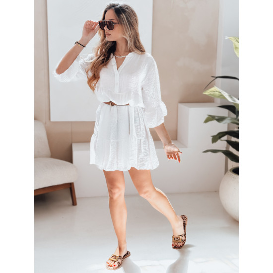 Ladies white summer dress Lyvonne EY2613 - For women Ladies white summer dress Lyvonne EY2613