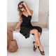 Women's black midi dress Missbreeze EY2626 - Dresses and tunics Women's black midi dress Missbreeze EY2626