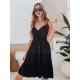 Women's black midi dress Missbreeze EY2626 - Dresses and tunics Women's black midi dress Missbreeze EY2626