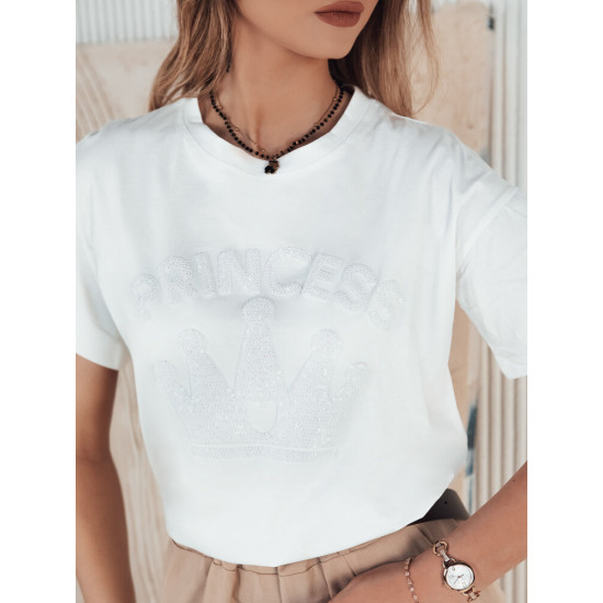 Moteriški balti marškinėliai Princess RY2391 - Marškinėliai Moteriški balti marškinėliai Princess RY2391