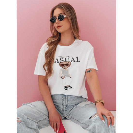 Czarny T-shirt damski Classy RY2874 - Koszulki Czarny T-shirt damski Classy RY2874