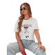 Czarny T-shirt damski Classy RY2874 - Koszulki Czarny T-shirt damski Classy RY2874