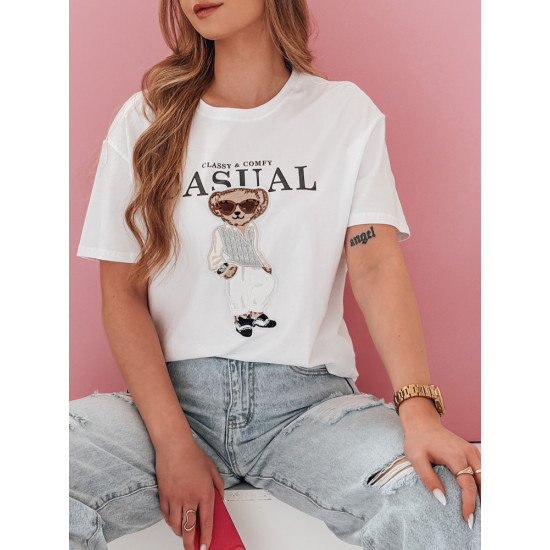 Czarny T-shirt damski Classy RY2874 - Koszulki Czarny T-shirt damski Classy RY2874