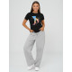 Women's black T-shirt Fact JS/96T690/3 - T-shirt Women's black T-shirt Fact JS/96T690/3