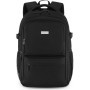 Wanderlust Black Travel Backpack for Airplane