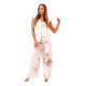 Women's white set Flowers Women's suits