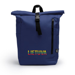 Tamsiai mėlyna kuprinė Trispalvė Lietuva Tamsiai mėlyna kuprinė Trispalvė Lietuva