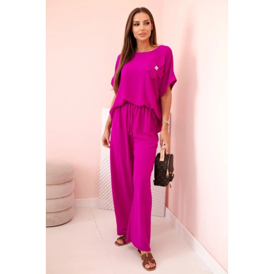 Moteriškas violetinis komplektas Loren 31922 - Moterims Moteriškas violetinis komplektas Loren 31922