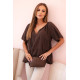 Women's brown blouse Palmira 33207 - For women Women's brown blouse Palmira 33207