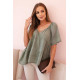 Naisten khaki pusero Palmira 33205 - Naisille Naisten khaki pusero Palmira 33205