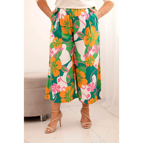 Women's trousers with orange detail Bali 33248 - For women Women's trousers with orange detail Bali 33248