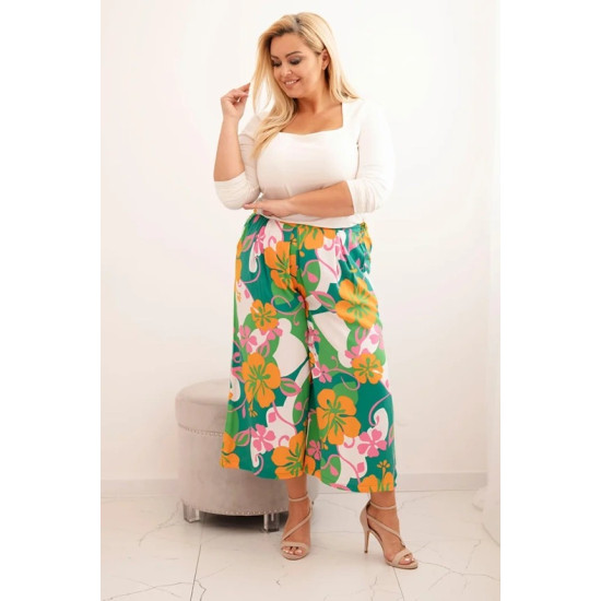 Women's trousers with orange detail Bali 33248 - For women Women's trousers with orange detail Bali 33248