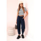 Women's dark blue trousers Punto 32155 - Jeans and Trousers Women's dark blue trousers Punto 32155