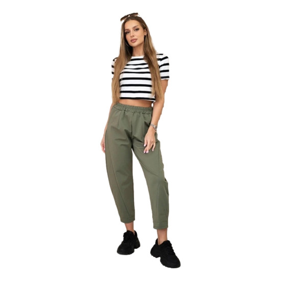 Women's khaki trousers Punto 30995 - Jeans and Trousers Women's khaki trousers Punto 30995