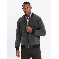 Vyriška bomber stiliaus juoda striukė Norvi