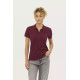 Moteriški bordo polo marškinėliai Passion PK11343 - Marškinėliai Moteriški bordo polo marškinėliai Passion PK11343