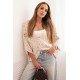 Brown floral pattern sweater Kotri 33432 - For women Brown floral pattern sweater Kotri Women's sweaters