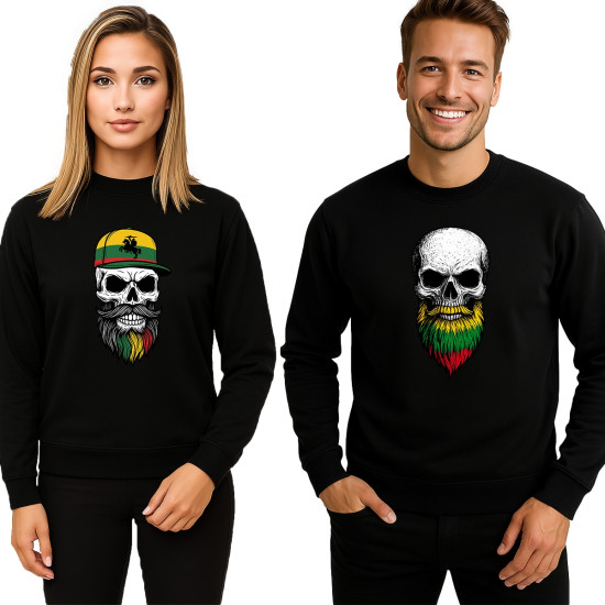 Melns džemperu komplekts Skulls vytis-bearded PK4014 - Apģērbs ar uzrakstiem Melns džemperu komplekts Skulls vytis-bearded PK4014