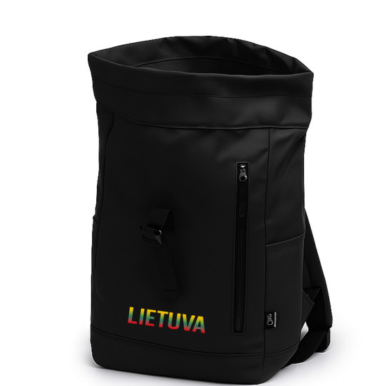 Juoda kuprinė Trispalvė Lietuva PK4047 - Aksesuarai vyrams Juoda kuprinė Trispalvė Lietuva PK4047