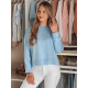 Women's light blue blouse with pendant Nubiss RY2803 - For women Women's light blue blouse with pendant Nubiss RY2803