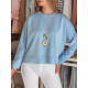 Women's light blue blouse with pendant Nubiss RY2803 - For women Women's light blue blouse with pendant Nubiss RY2803
