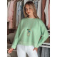 Women's mint blouse with pendant Nubiss RY2801 - For women Women's mint blouse with pendant Nubiss RY2801