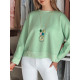Women's mint blouse with pendant Nubiss RY2801 - For women Women's mint blouse with pendant Nubiss RY2801