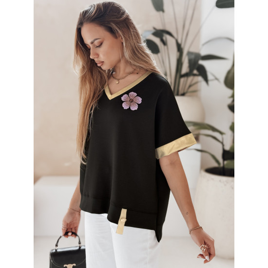 Women's oversized black shirt Shine RY2912 - For women Women's oversized black shirt Shine RY2912