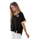 Women's oversized black shirt Shine RY2912 - For women Women's oversized black shirt Shine RY2912
