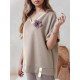 Women's oversized brown shirt Shine RY2911 - For women Women's oversized brown shirt Shine RY2911