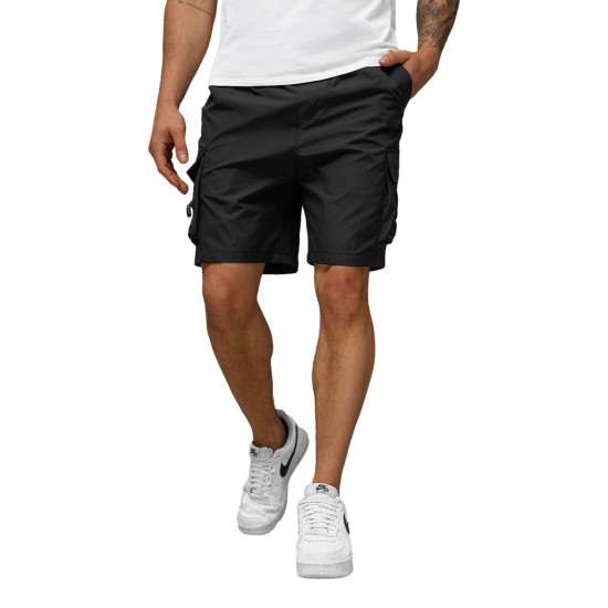 Vyriški juodi šortai Devon JS/27K6538/3 - Šortai | Bridžai Vyriški juodi šortai Devon JS/27K6538/3