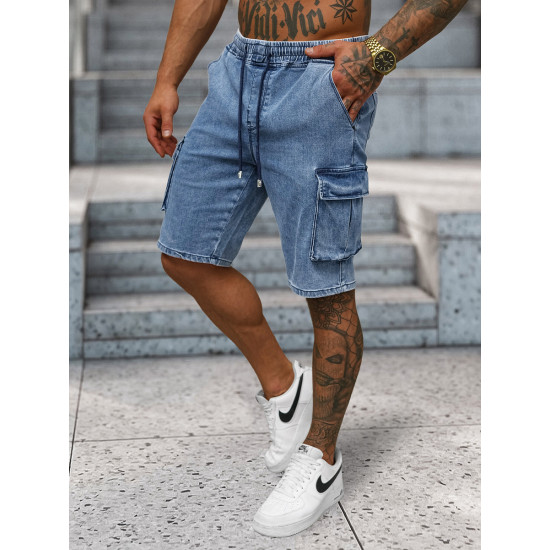 Miesten denim vaaleansiniset shortsit Walker NB/MP0313BC - Lyhytelokuvat | Sillat Miesten denim vaaleansiniset shortsit Walker NB/MP0313BC