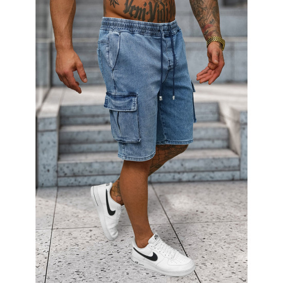 Miesten denim vaaleansiniset shortsit Walker NB/MP0313BC - Lyhytelokuvat | Sillat Miesten denim vaaleansiniset shortsit Walker NB/MP0313BC
