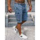 Miesten denim vaaleansiniset shortsit Walker NB/MP0313BC - Lyhytelokuvat | Sillat Miesten denim vaaleansiniset shortsit Walker NB/MP0313BC