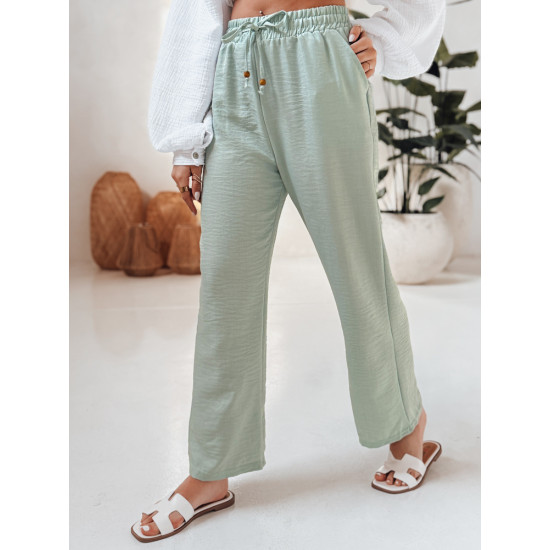 Women's mint coloured casual trousers Fiona UY2644 - Jeans and Trousers Women's mint coloured casual trousers Fiona UY2644