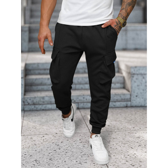 Men's black tracksuit trousers Bost O/FF5026