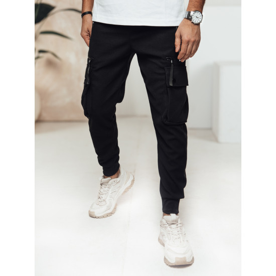 Vyriškos juodos kelnės Rosko UX4465 - Kelnės Vyriškos juodos kelnės Rosko UX4465
