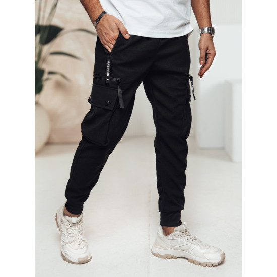 Vyriškos juodos kelnės Rosko UX4465 - Kelnės Vyriškos juodos kelnės Rosko UX4465
