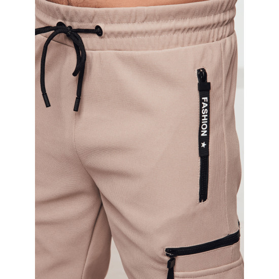 Vyriškos rusvos kelnės Rosko UX4466 - Kelnės Vyriškos rusvos kelnės Rosko UX4466