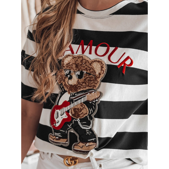Black Tedy T-shirt RY2871 - For women Black Tedy T-shirt RY2871