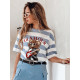 Blue Tedy T-shirt RY2872 - For women Blue Tedy T-shirt RY2872