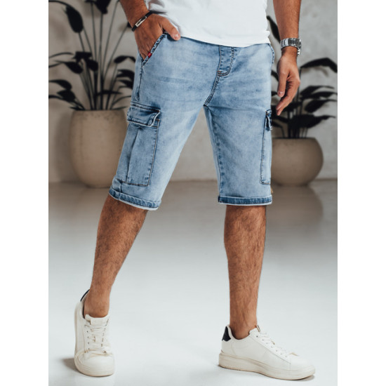 Męskie niebieskie spodenki jeansowe Efect SX2553 - Dla mężczyzn Męskie niebieskie spodenki jeansowe Efect SX2553