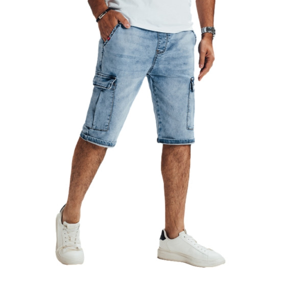 Męskie niebieskie spodenki jeansowe Efect SX2553 - Dla mężczyzn Męskie niebieskie spodenki jeansowe Efect SX2553