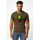 Men's khaki shirt Wolf PK4021 - Notes for men Men's khaki shirt Wolf PK4021