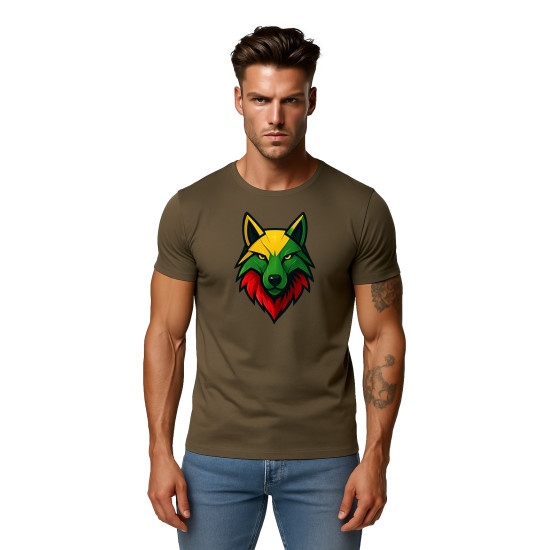 Men's khaki shirt Wolf PK4021 - Notes for men Men's khaki shirt Wolf PK4021